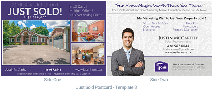just sold flyers real estate